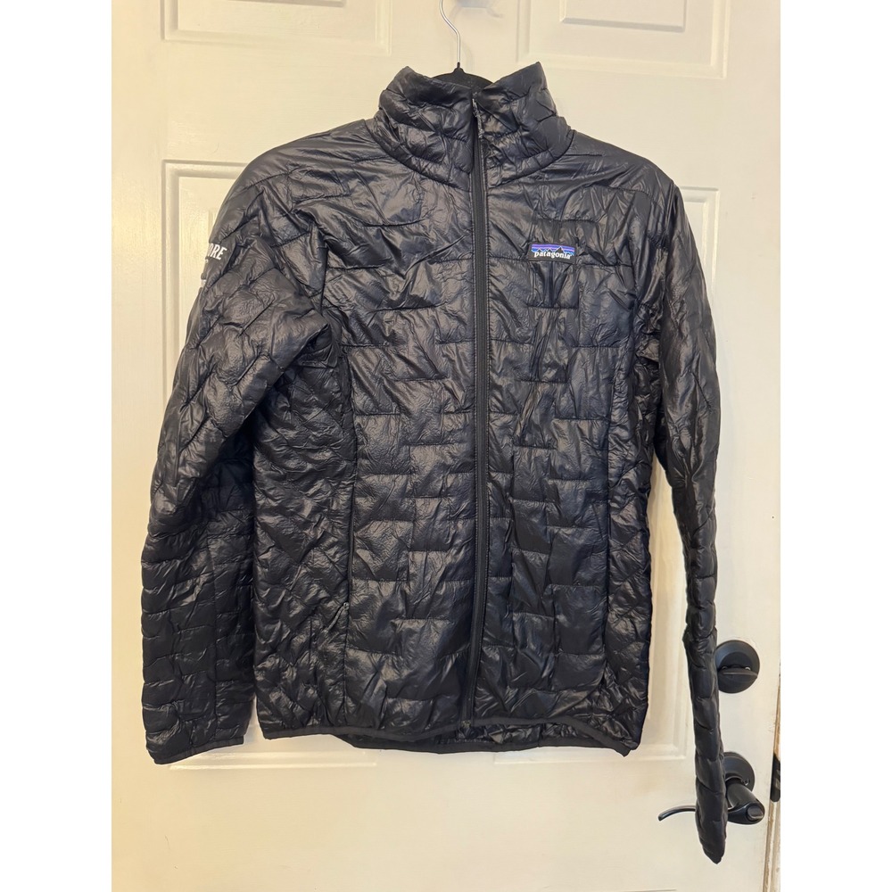 Patagonia Nano Puff Jacket Womens Small Black Tullamore Dew Logo 84070 SP19